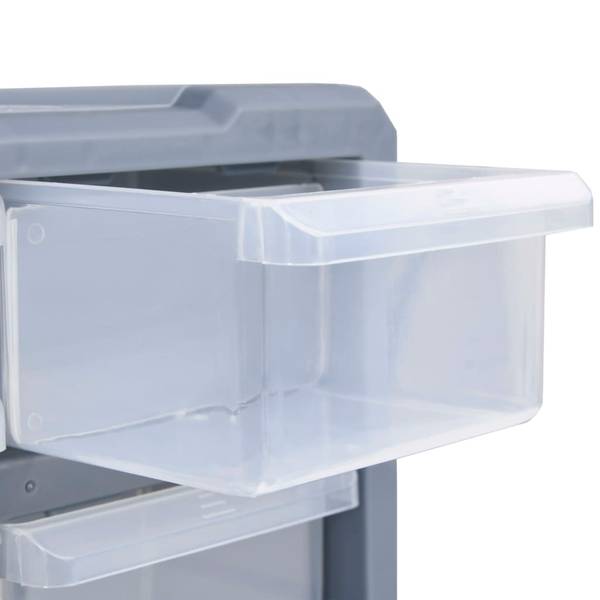 Organisateur multi tiroirs 38x16x47,5 cm Gris