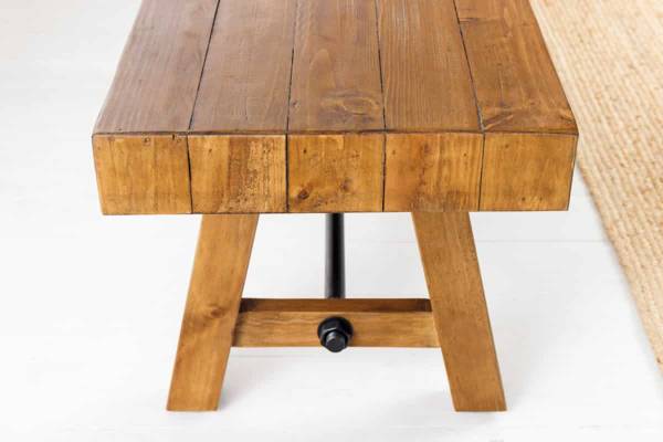 Sitzbank FINCA Braun - Eisen - 240 x 46 x 40 cm