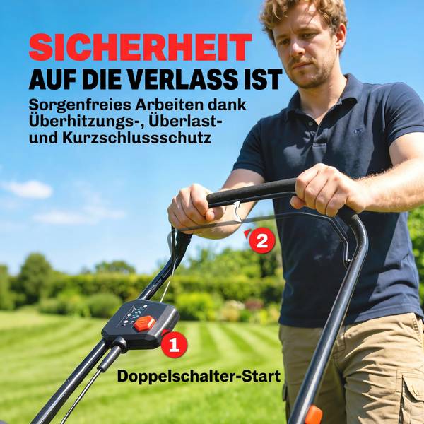 Rasenmäher 84H-751V00RD Rot - Kunststoff - 46 x 109 x 131 cm