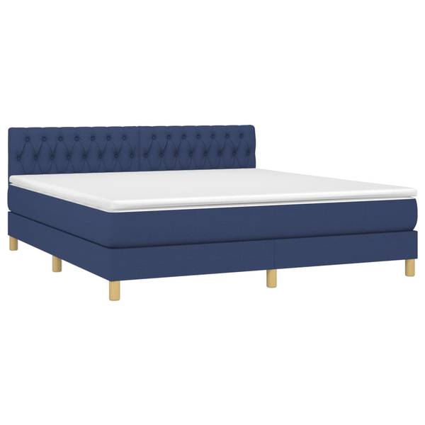 Boxspringbett 3017266-16 Blau - 200 x 180 cm