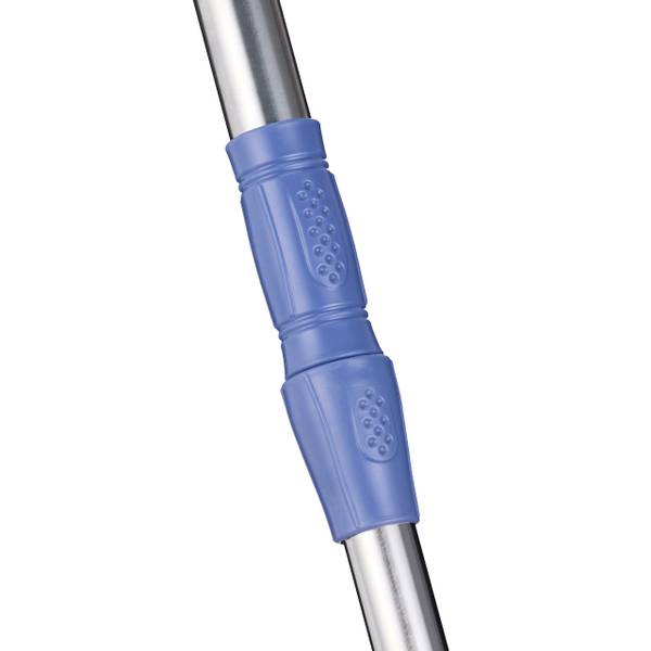 Wasserschieber mit Teleskopstiel Blau - Silber - Metall - Kunststoff - 52 x 135 x 4 cm