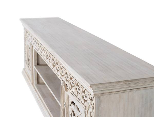 FernsehEsstisch 1518 Braun - Massivholz - 40 x 60 x 180 cm