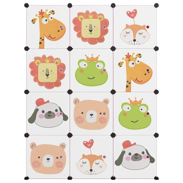 Kinderschrank 3013172 Pink - 46 x 144 x 110 cm