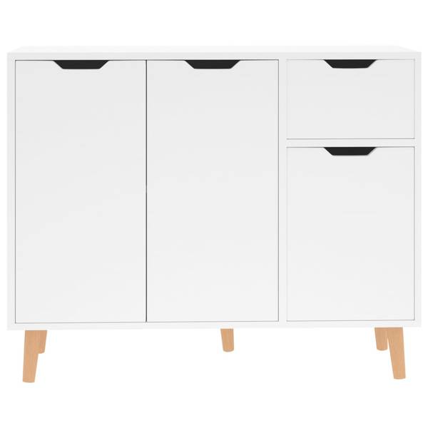 Sideboard D8391 Weiß - Holzwerkstoff - 90 x 72 x 30 cm