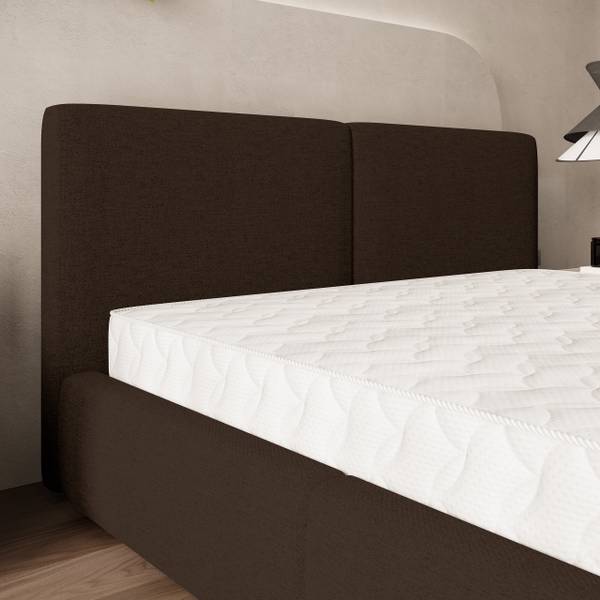 Polsterbett FELURO NEVE 28 Dunkelbraun - Breite: 180 cm