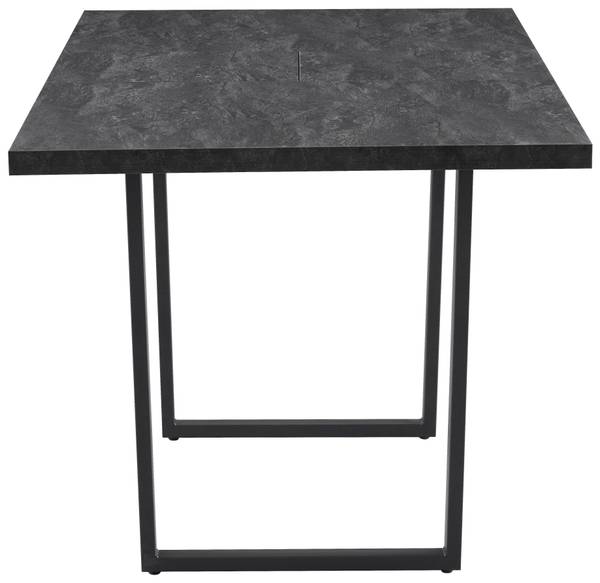 Ausziehtisch NILS 2 Grau - Holzwerkstoff - Metall - 85 x 76 x 180 cm