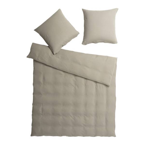 Housse de duvet SEMPACH Couleur sauge - 200 x 210 cm