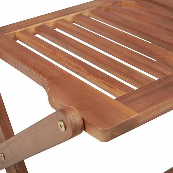 Gartenstuhl 3007930-3 6er Set Grau - Akazie - 48 x 91 x 57 cm