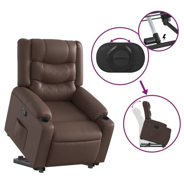 Relaxsessel mit Aufstehhilfe 3032751-1 Braun