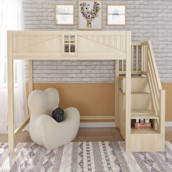 Hochbett  K-1561 Holz