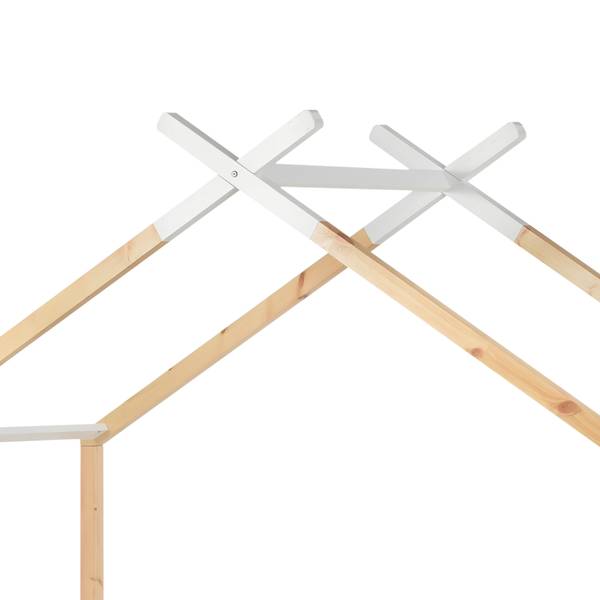 Kinderbed HomeyⅠ wit - grenenhout - 96 x 183 x 210 cm