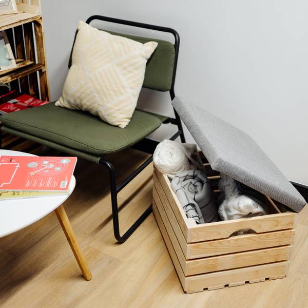Sitzhocker Asien Beige