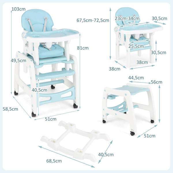 kinderstoel NN7826 blauw