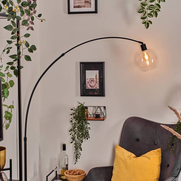 Stehlampe Cesaro Aluminium - Klarglas - Marmor - 45 x 170 x 120 cm
