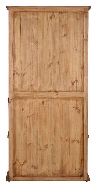 Garderobenschrank Mexico Gelb - Kiefer - 92 x 190 x 42 cm