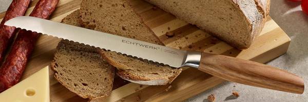 Brotmesser CLASSIC EDITON EW-SM-0335 Braun - Silber - Akazie - Stahl - 3 x 3 x 34 cm