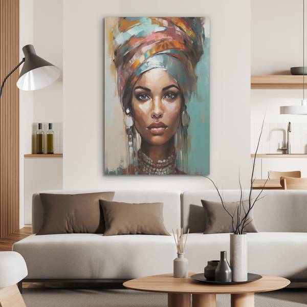 AKUSTIKBILD Frau Modern 70 x 100 cm
