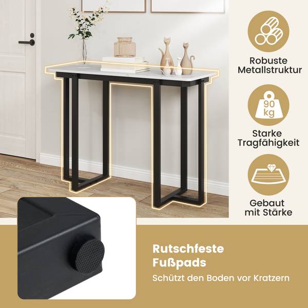 Konsolentisch VH34715 Schwarz