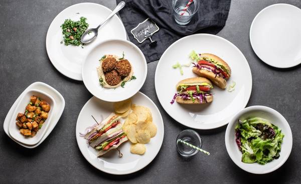 Assiette de service Gourmet 2 él. Blanc - Porcelaine - 17 x 2 x 17 cm