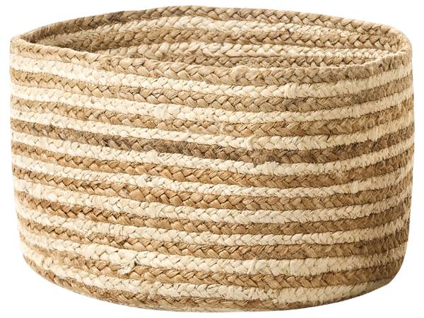 Badezimmerschrank KAHU 3-tlg Beige - Blau - Naturfaser - 20 x 13 x 20 cm