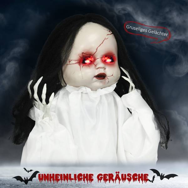 Halloween Mörderpuppe 844-686V00WT Weiß - Textil - 15 x 60 x 60 cm