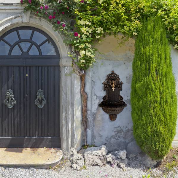 Fontaine extérieure de jardin Doré - Laiton - Fonte - 35 x 61 x 18 cm