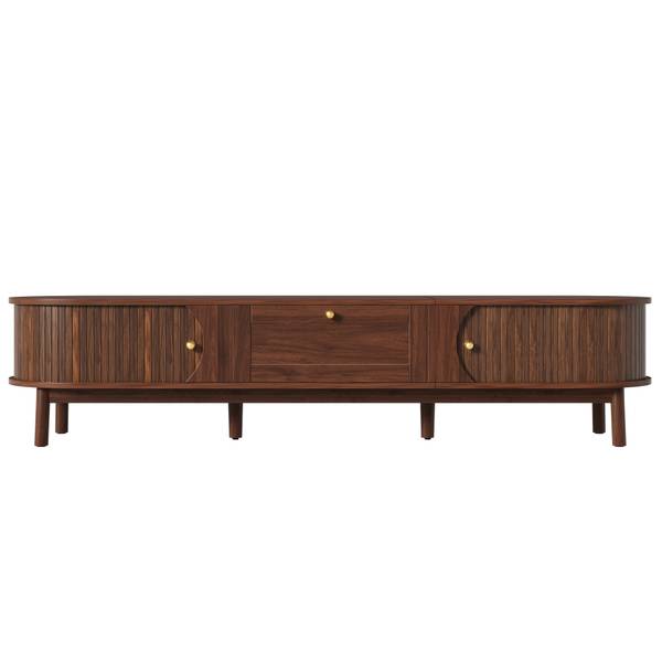 TV-meubel Coeus Ⅵ bruin - plaatmateriaal op houtbasis - 40 x 38 x 170 cm