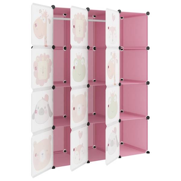 Kinderschrank 3013172 Pink - 46 x 144 x 110 cm