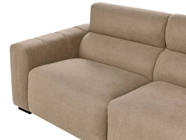 Canapé 3 places FAUSKAN Marron - Marron clair