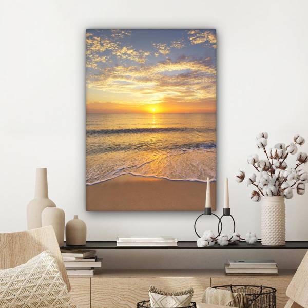 LEINWANDBILD Strand Meer 60 x 80 cm