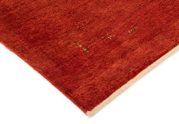 Tapis Gabbeh Shouli XXXIV Rouge - Laine - 154 x 3 x 199 cm