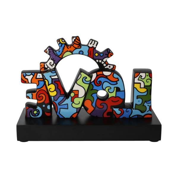 Figur Evolution of love Porzellan - 1 x 15 x 22 cm