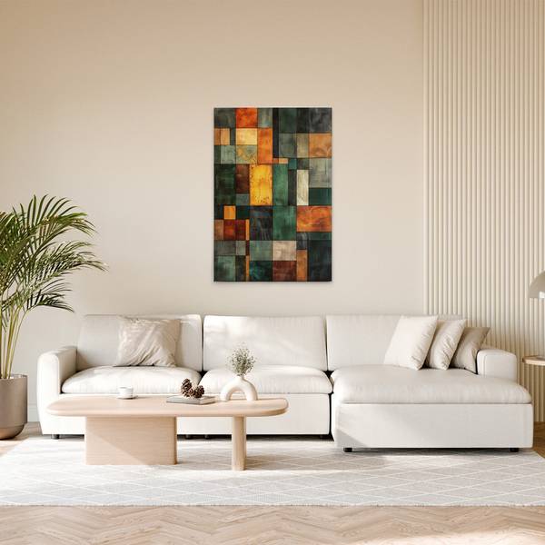 Leinwandbild Block Art Chess 80 x 120 cm