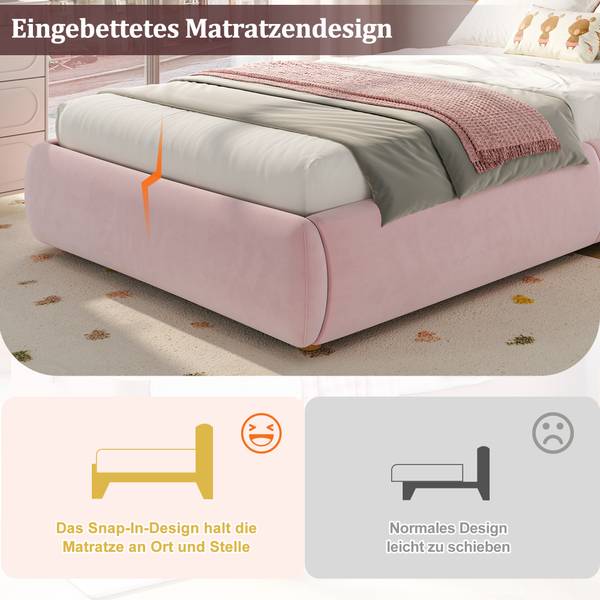 Einzelbetten K-1480 Rosé