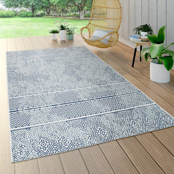 OUTDOORTEPPICH 80/150 cm Ostende 549 Blau - Textil - 80 x 150 cm