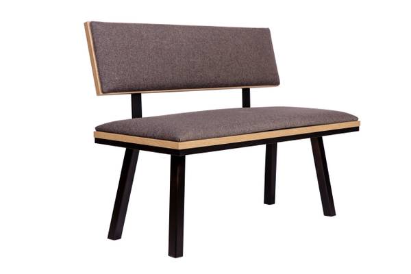 Essgruppe Die Elegante Ti II (3er Set) Schwarz - Grau - Eiche Dekor - Steingrau