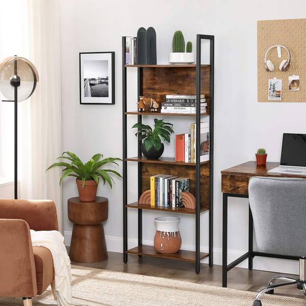 Bücherregal 100412 Braun - Stahl - 71 x 32 x 16 cm