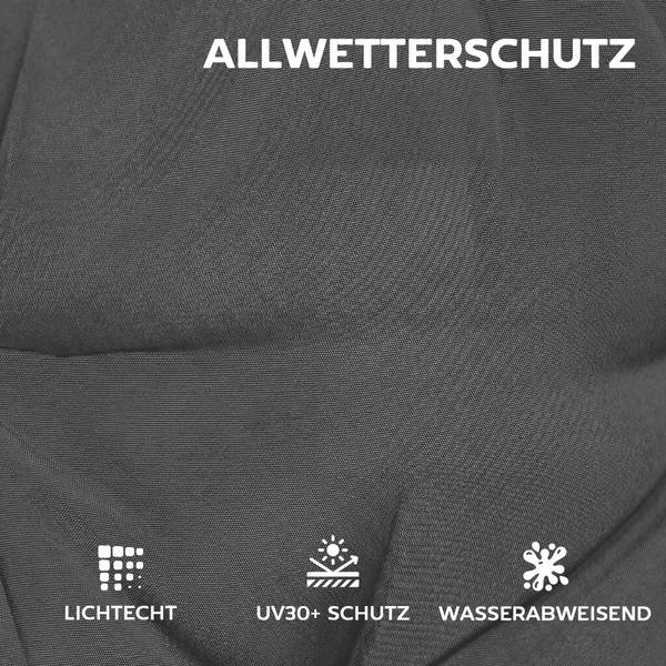 Outdoor Sitzkissen 84G-972V00CG 4er Set Grau - Textil - 53 x 8 x 112 cm