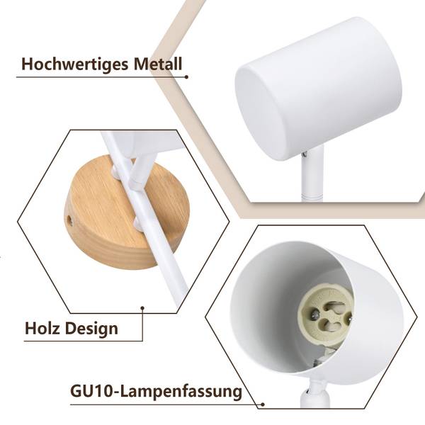 Deckenspot Knd 3 flamming Weiß