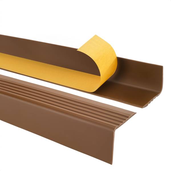 Selbstklebendes Treppenkantenprofil RGP Braun - 5 x 5 x 90 cm