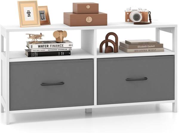 Kommode VL32302IT Grau - Holzwerkstoff - 30 x 53 x 100 cm