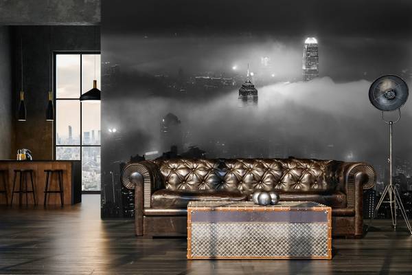 Vinyl Fototapete New York Stadt Panorama 368 x 254 cm - Strukturvlies