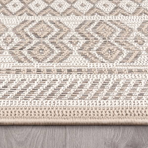 Outdoorteppich Vermont 183 Beige - 120 x 120 cm