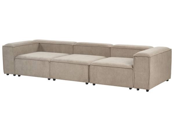 Modulaire bank ARDAL 3-delig zwart - bruin - lichtbruin - 328 x 120 cm - bamboe