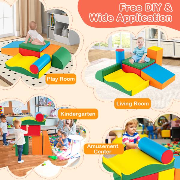 Schaumstoff-Kletterset RT32331DE(7-tlg.) Kunstleder - 40 x 20 x 40 cm