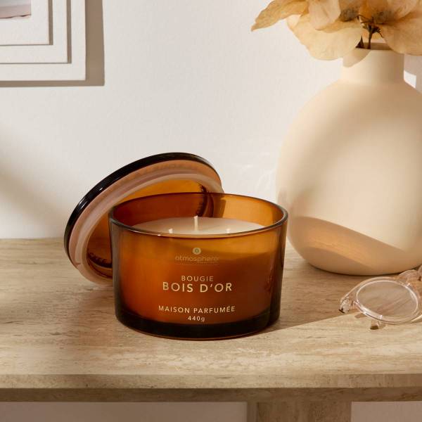 Duftkerze Goldholz GLOWY Orange