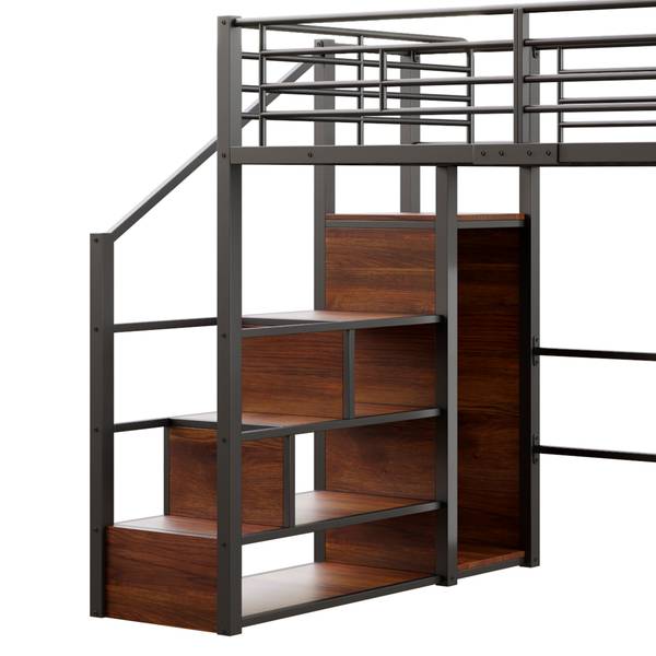 Kinderbett ｜K-308 Schwarz - 145 x 171 x 251 cm