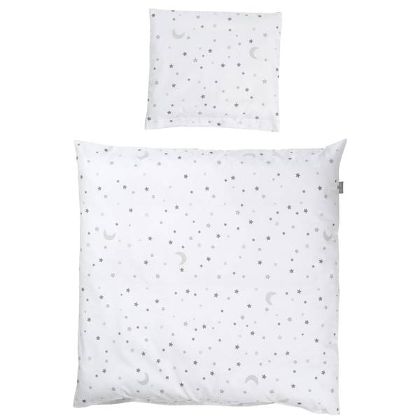 Set de Berceau 2-pièces Sternenzauber Blanc - Coton - 80 x 1 x 80 cm