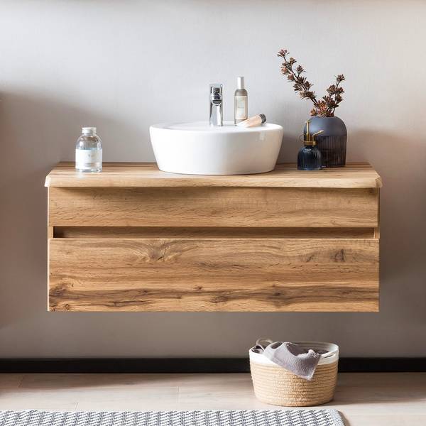 Waschtisch VIDAGO-03-3 Braun - Holzwerkstoff - 101 x 55 x 52 cm