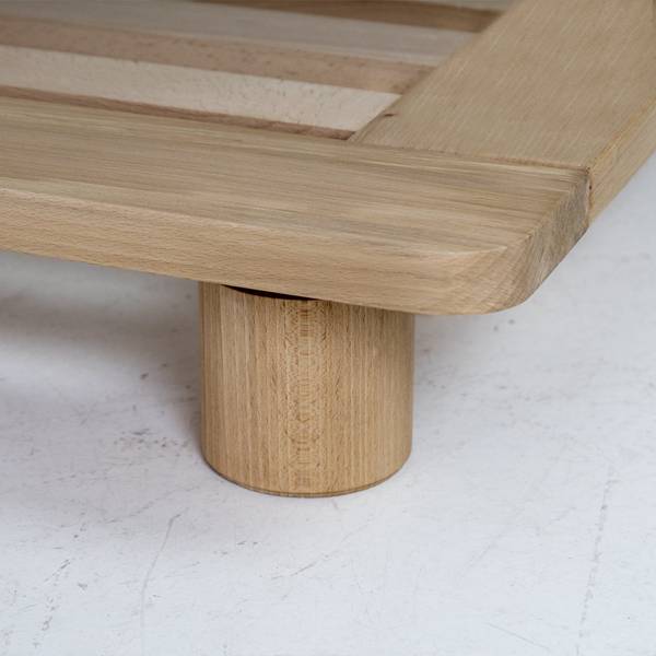 Futonbett CONE, Buchenholz Durchsichtig - Breite: 160 cm